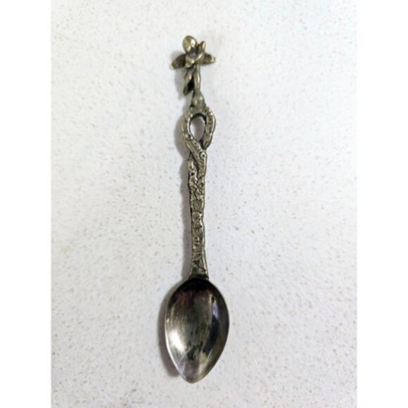 Vintage Souvenir Spoon Lot Rare Rolex Watch Co. Spoon + 3 Italian Pewter Spoons - Picture 9 of 12